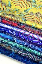 Fabric - Waves and Clouds Brocade (Multicolor)
