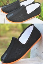 Boy's Double Girder Cloth Shoes w/ Cloud Hook Patterns