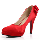 High Heel Ribbon Bow Tie Shoes
