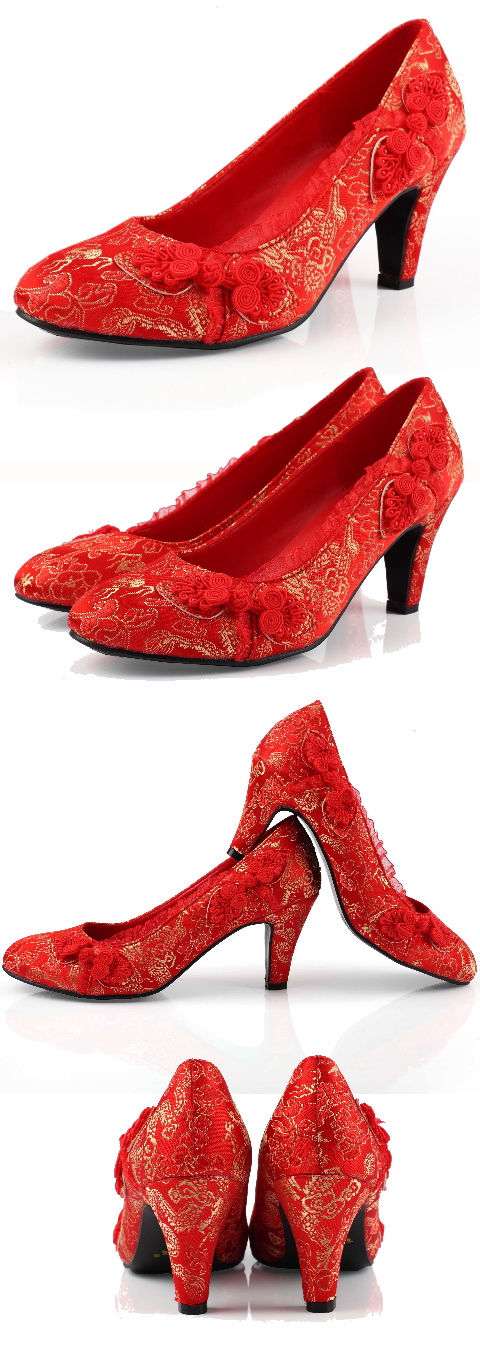 High Heel Calabash Knot Shoes