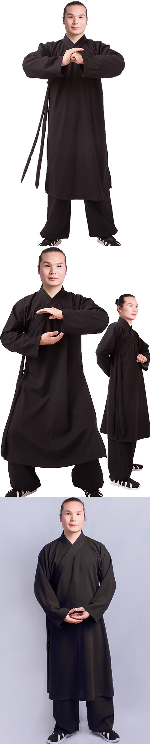 Wudang Taoist Open-cuff Robe with Pants (RM)