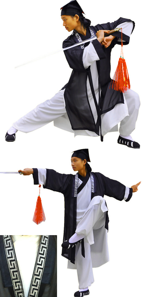 武當道士披紗-長城格鑲邊（成衣）
