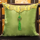 Chinese Ethnic Embroidery Tassel Cushion Cover