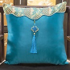 Chinese Ethnic Embroidery Tassel Cushion Cover