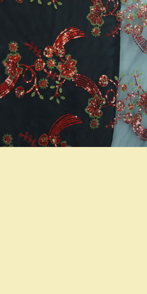 Fabric - See-through Embroidery Gauze