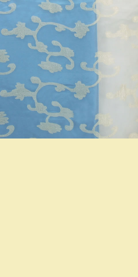 Fabric - See-through Embroidery Gauze (Yellow)