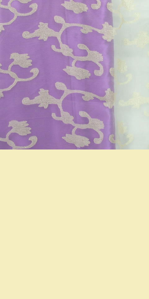 Fabric - See-through Embroidery Gauze (Yellow)
