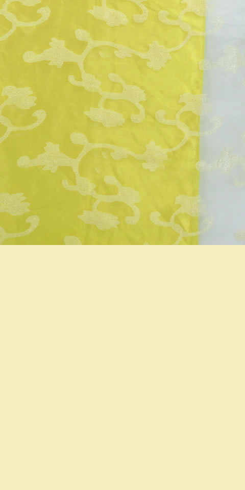 Fabric - See-through Embroidery Gauze (Yellow)