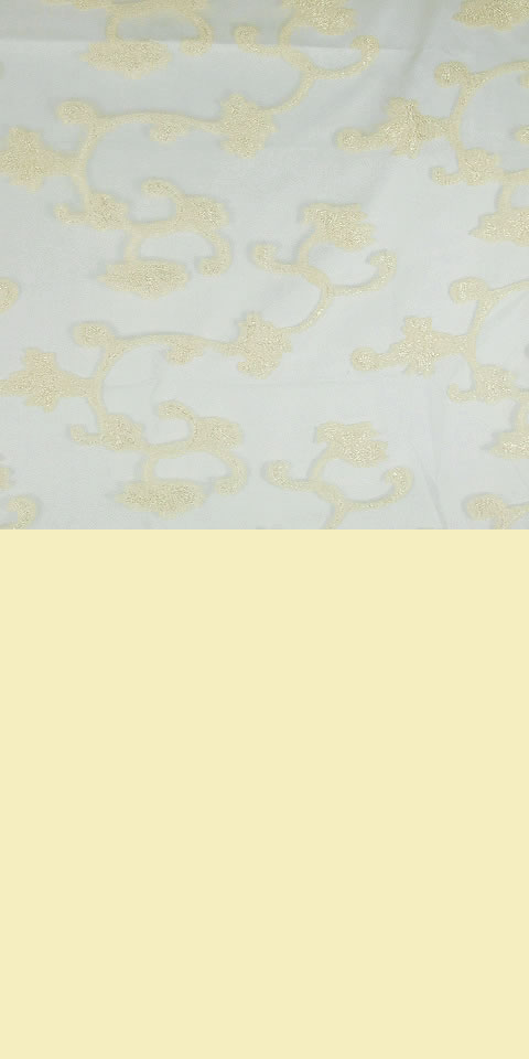 Fabric - See-through Embroidery Gauze (Yellow)
