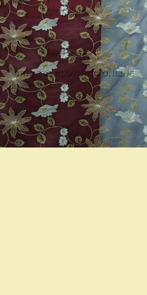 Fabric - See-through Embroidery Gauze (Black)