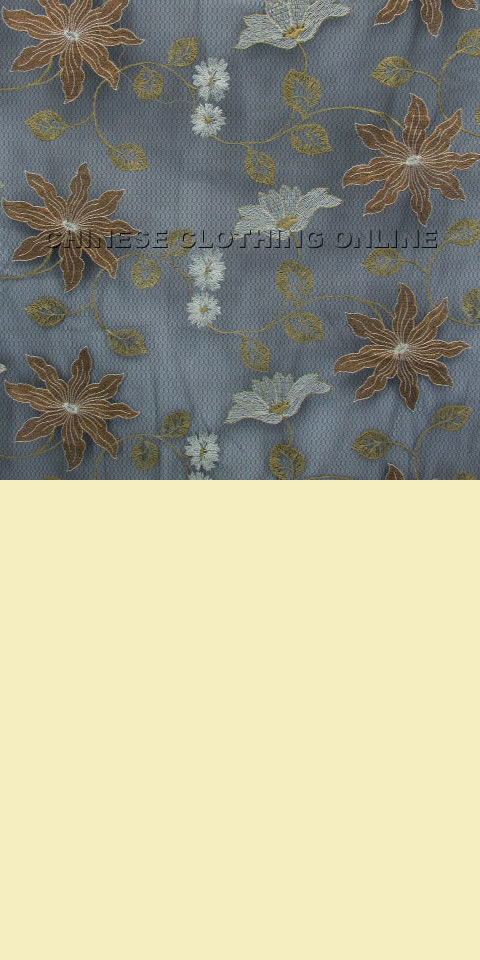 Fabric - See-through Embroidery Gauze (Black)