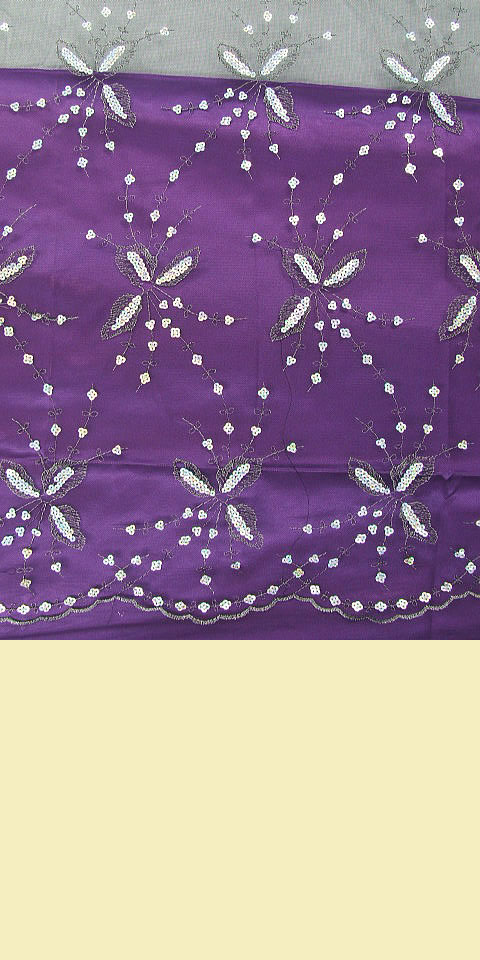 Fabric - See-through Embroidery Gauze (Black)