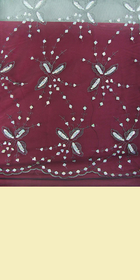 Fabric - See-through Embroidery Gauze (Black)