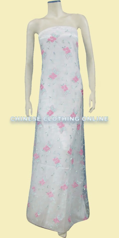 Fabric - See-through Embroidery Gauze (Ivory)