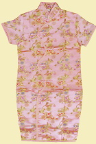Bargain - Girl's Morning Glory Cheongsam Dress (Pink)