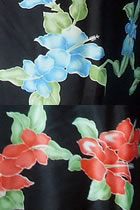 Fabric - Floral Imitation Silk