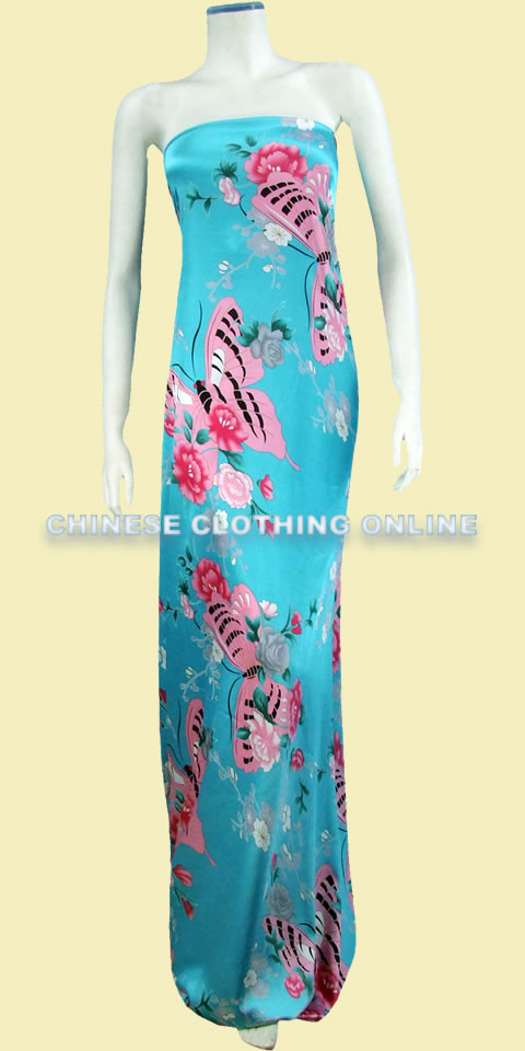 Fabric - Floral Imitation Silk (Multicolor)