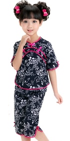 Girl's Floral Mandarin Suit (RM)