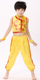 Kid's Dragon Embroidery Kung Fu Suit (RM)