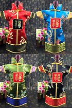Chinese Ethnic Brocade Cheongsam Bottle Clothes
