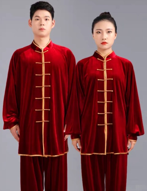 Professional Taichi Kungfu Uniform with Pants - Velvet (RM)
