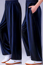 Professional Taichi Kungfu Pants - Velvet - Navy (RM)