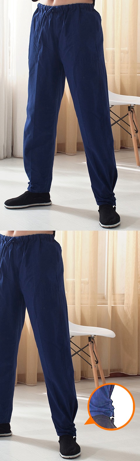 Mandarin Coarse Cotton Qilin Pants (RM)