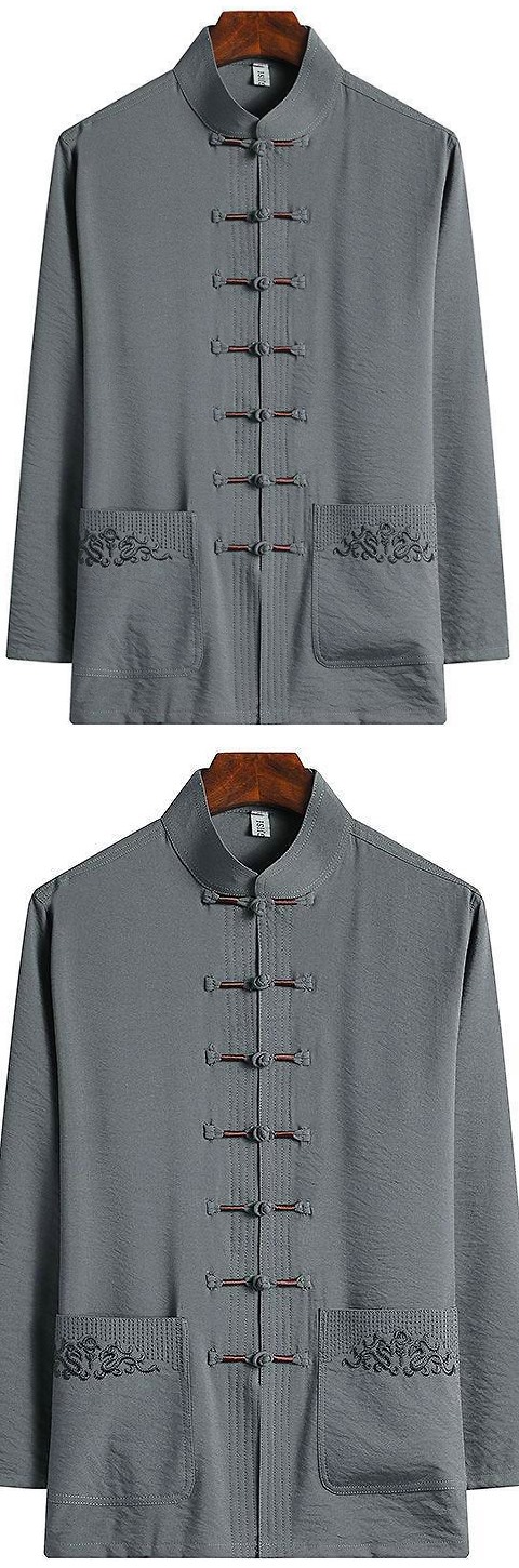 Long-sleeve Mandarin Shirt (RM)