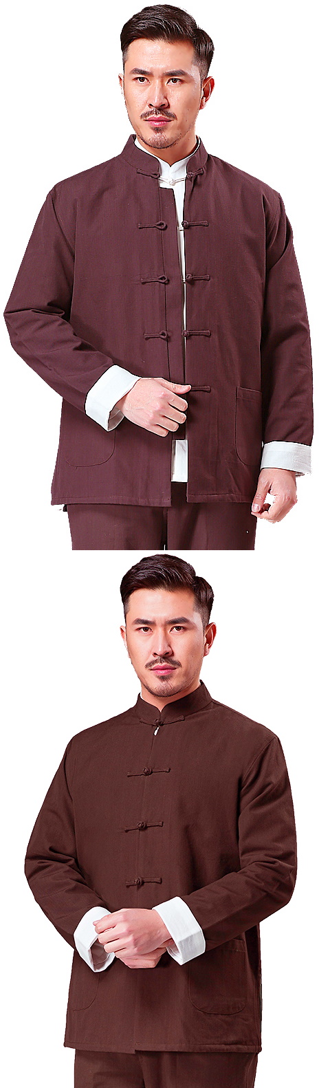 Mandarin Plain Cotton Linen Jacket (RM)