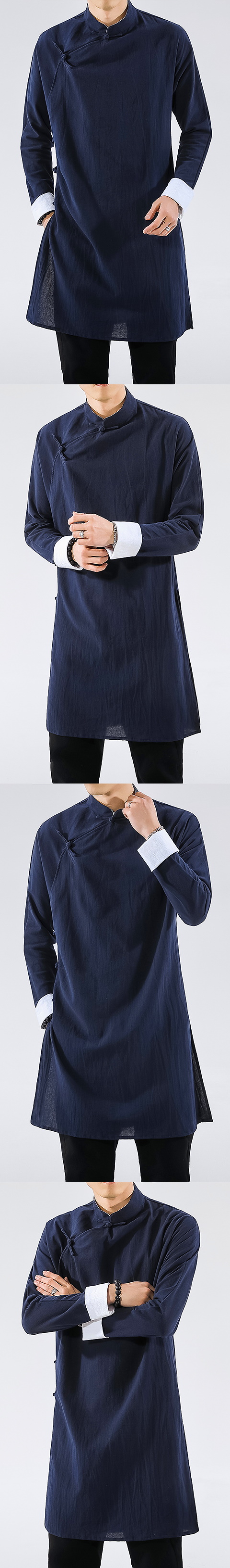 Cotton Sarcenet Mandarin Short-robe / Long-shirt (RM/CM)