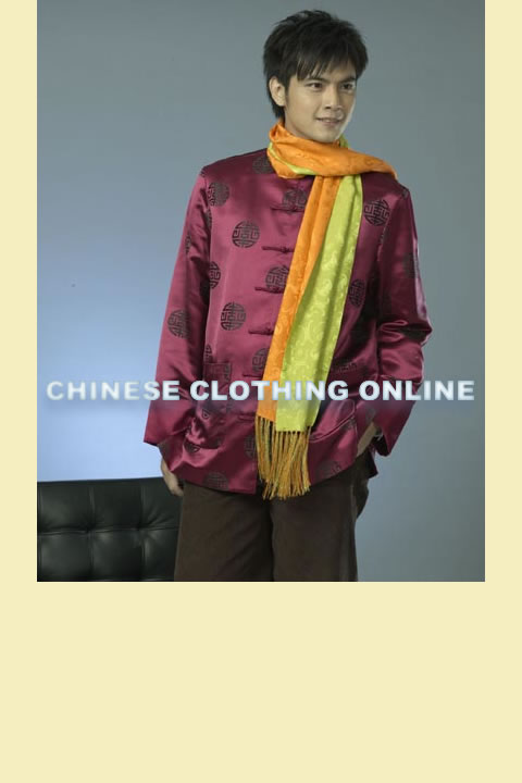 Mandarin Jacquard Jacket (CM)