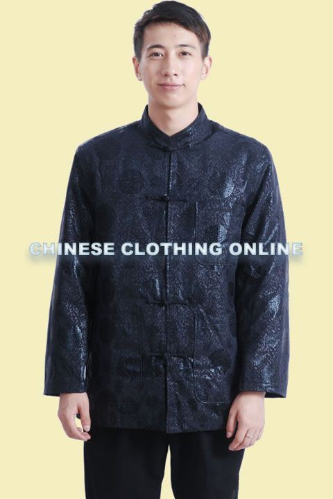 Mandarin Longevity Icons Damask Wadded Coat (RM)