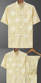 Shadow Blessing/Happiness Jacquard Mandarin Suit (RM)