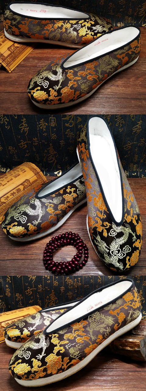 Chinese Round Opening Brocade Cloth Shoes (RM)