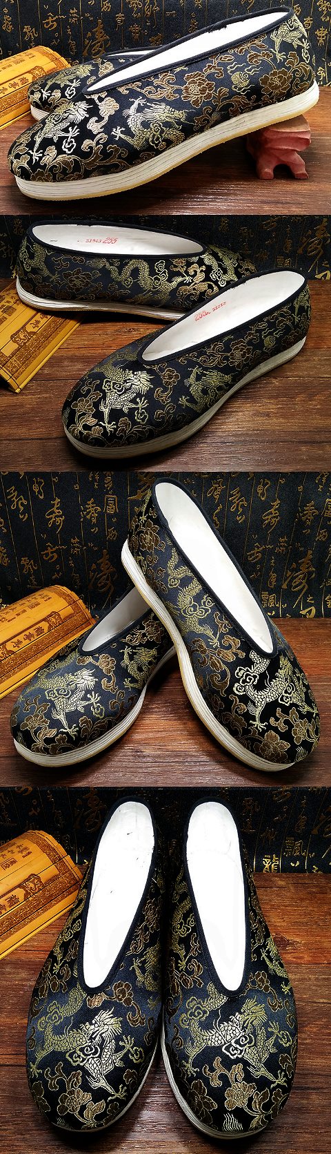Chinese Round Opening Brocade Cloth Shoes (RM)