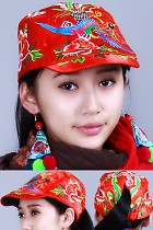 Ethnic Phoenix Embroidery Cap