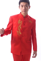 Modernised Mao Suit w/ Golden Dragon Embroidery (RM)