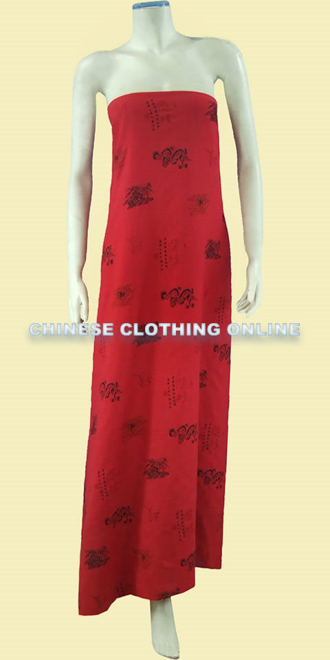 Fabric - Calligraphy & Dragon Polyester/Linen