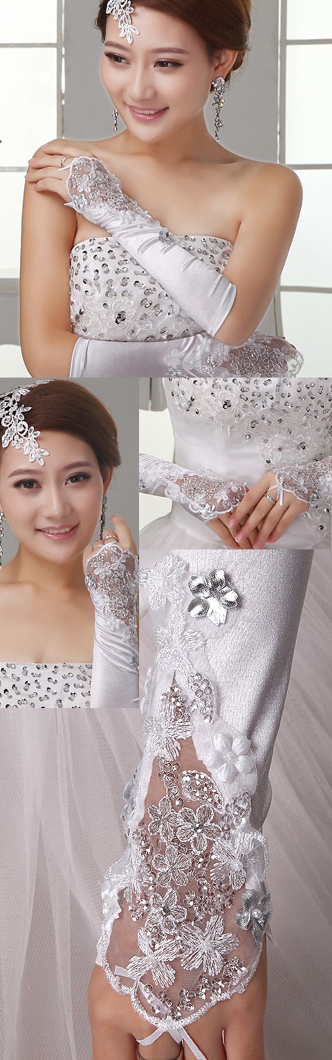 女仕蕾絲手套 (白色)