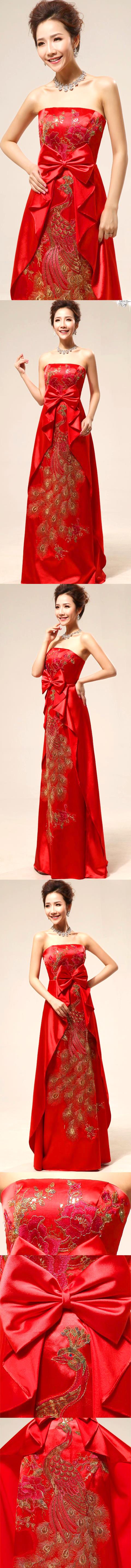 Bare-shoulders Long Evening-dress (RM)