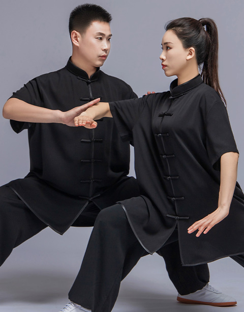Professional Short-sleeve Cotton/Silk Taichi Kungfu Uniform (RM)