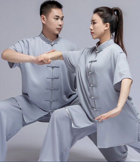 Professional Short-sleeve Cotton/Silk Taichi Kungfu Uniform (RM)