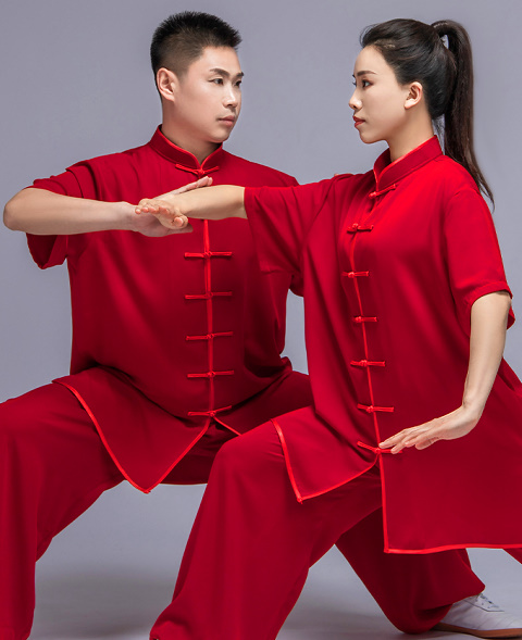 Professional Short-sleeve Cotton/Silk Taichi Kungfu Uniform (RM)