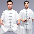 Professional Short-sleeve Cotton/Silk Taichi Kungfu Uniform (RM)