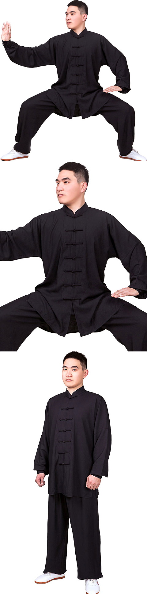 Professional Long-sleeve Linen Taichi Kungfu Uniform (RM)