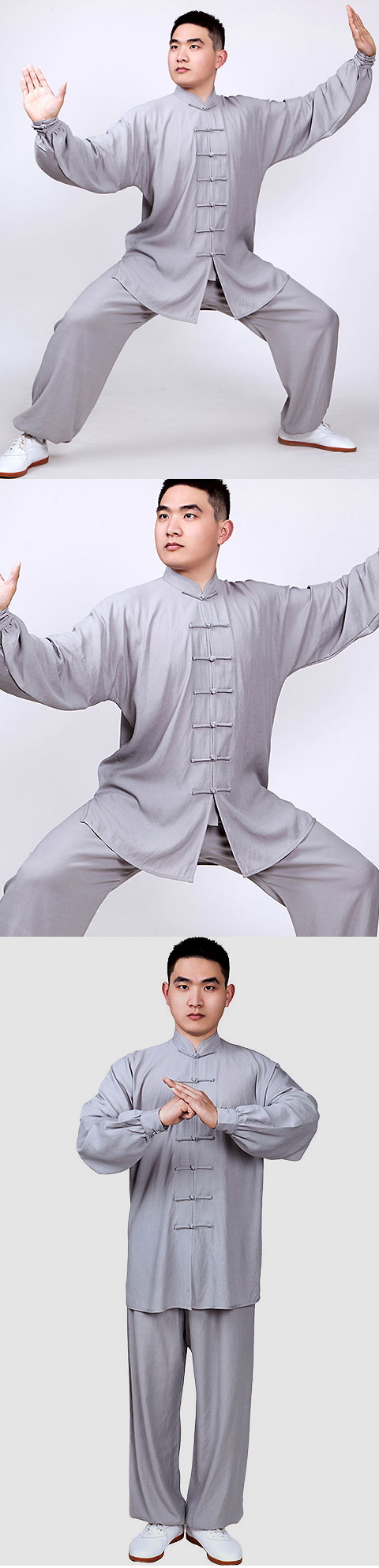 Professional Long-sleeve Linen Taichi Kungfu Uniform (RM)