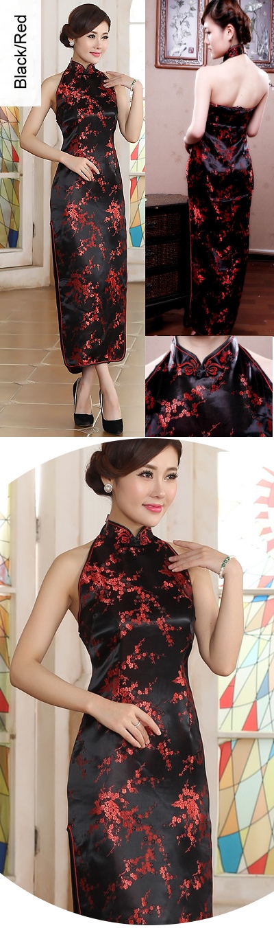 Cut-in Shoulders Bareback Brocade Cheongsam (RM)