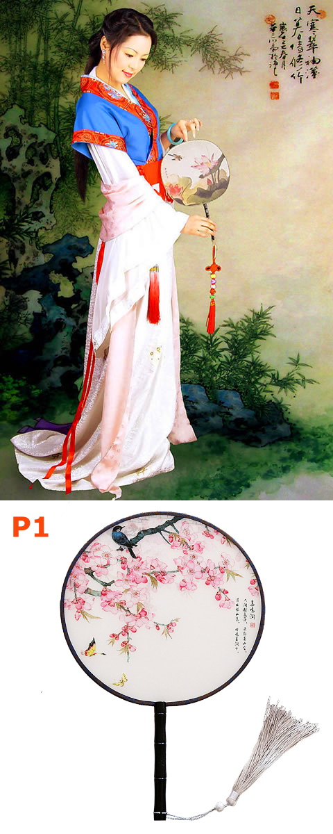 團扇 - 花鳥圖（多種圖案）