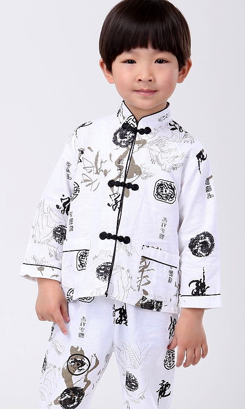 Boy's Long-sleeve Mandarin Suit (RM)