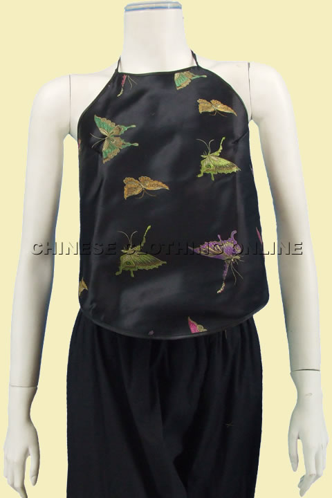 Embroidery Halter Top (Multicolor)